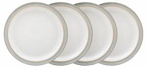 Elements Light Grey 4 Piece Dinner Plate Set
