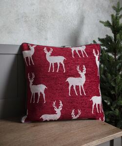 Damart Chenille Reindeer Cushion
