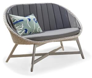 Chatsworth Curve Rattan Bench | Garden Sofa | Roseland Furniture