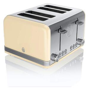 Swan Retro 4 Slice Cream Toaster
