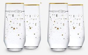 Villeroy & Boch 4 Gold Hiball Glasses