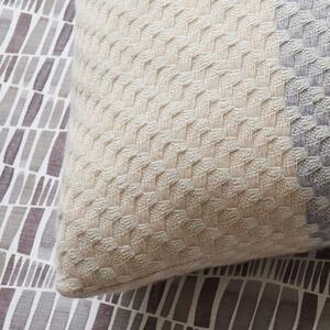 Ecru Cushion - 43 x 43 cm / Cream / Wool & Silk