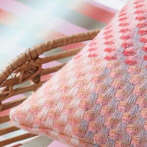 Coral Cushion - 43 x 43 cm / Orange / Wool & Silk