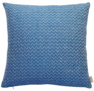Wave Midday Cushion - 43 x 43 cm / Blue / Organic Linen
