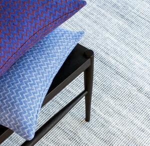 Wave Midday Cushion - 43 x 43 cm / Blue / Organic Linen