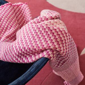 Magenta Throw - 146 x 180 cm / Pink / Wool & Silk