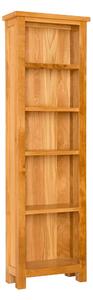 Newlyn Oak Tall / Narrow Bookcase, Solid Wood, W: 52cm | Light Oak