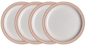 Elements Sorbet Pink 4Pc Medium Plate Set