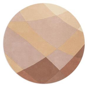 Rhythmic Tides Sand Round Rug - 200 cm diameter / Neutral / Wool