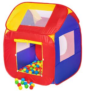 400729 play tent with 200 balls pop up tent - colourful