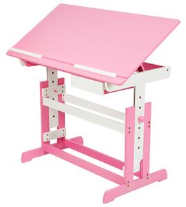 400926 kids desk with drawer - pink