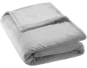 400946 throw blanket polyester - 220 x 240 cm, grey