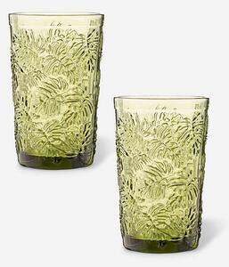 Gemstone Set of 2 Hiball Glasses Green