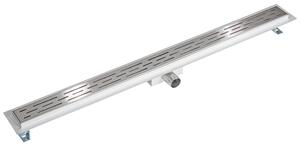 Tectake 401275 channel drain made of stainless steel - low - 100 cm
