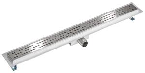 Tectake 401273 channel drain made of stainless steel - low - 80 cm