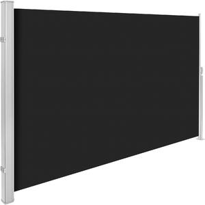 Tectake 401525 aluminium side awning - 160 x 300 cm, black