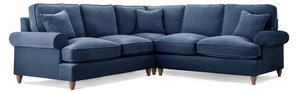 Alfie Chenille 5 Seater Large Corner Sofas | Modern Grey Green Gold Blue & Pink Living Room Settee | Fabric Corner Lounge Couch Roseland Furniture UK