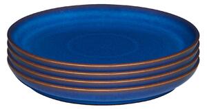 Imperial Blue Set Of 4 Medium Coupe Plates