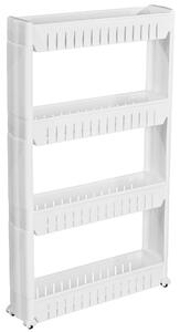 Tectake 401629 alcove shelf with 4 levels - white