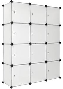 Tectake 401577 cube storage unit katja - white