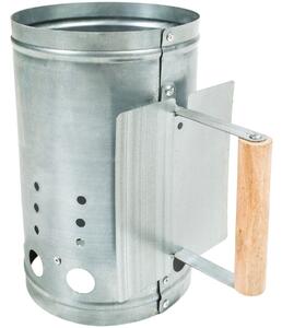 Tectake 401664 bbq firestarter with heat shield - silver