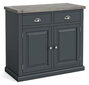 Bristol Charcoal Grey Small Wooden Sideboard | Roseland Furniture