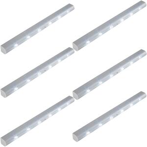 Tectake 401742 6 led light strips with motion detector - grey
