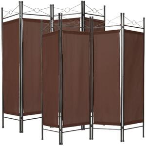 Tectake 401831 2 room dividers paravent - brown