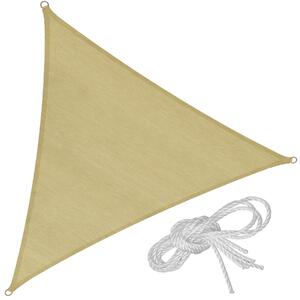 Tectake 402602 sun shade sail triangular, beige - 300 x 300 x 300 cm