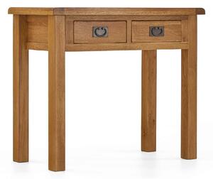 Zelah Oak Dressing Table, 2 Drawer | Roseland Furniture