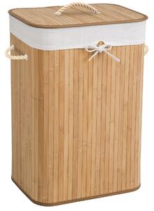 Tectake 401836 laundry basket with laundry bag - 72 l, beige