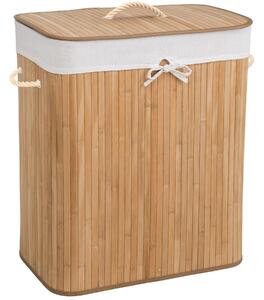 Tectake 401834 laundry basket with laundry bag - 100 l, beige