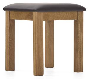 Zelah Oak Dressing Table Stool | Roseland Furniture