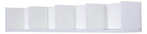 HOMCOM Wall Mount 84 CD / 56 DVD/Blu-ray/ Media Storage Rack 4 Cubes Wooden Shelf Organizer Unit Bookcase Display (White)