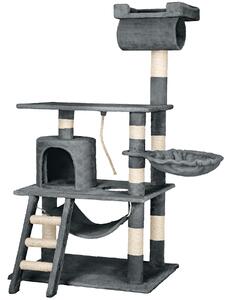 Tectake 402275 cat tree scratching post stokeley - grey