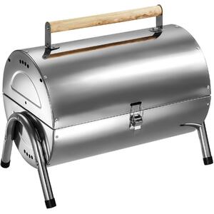 Tectake 402328 bbq stainless steel - silver