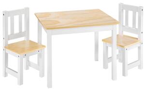 402376 kids table and chairs set alice - white