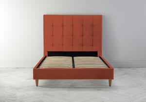 Hopper 4'6 Double Bed Frame in Marmalade Orange"
