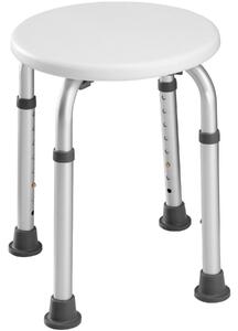 Tectake 402509 bath seat adjustable height, round - white