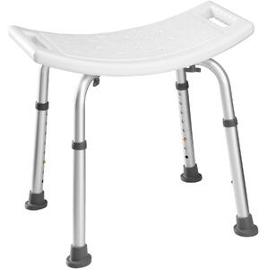 Tectake 402510 bath seat with adjustable legs, rectangular - white