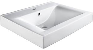 402571 bathroom sink ceramic rectangular - white