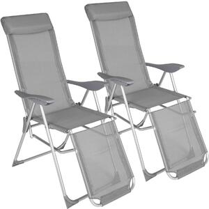 Tectake 402763 garden chairs set of 2 jana - grey