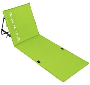 Tectake 402442 beach mat with backrest - green
