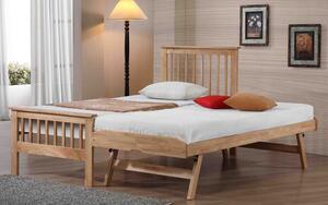 Flintshire Pentre Hardwood Guest Bed in Oak, Single