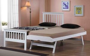 Flintshire Pentre Hardwood Guest Bed in White, Single