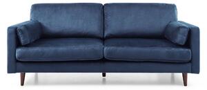 Elsdon Velvet 2 Seater Fabric Sofa, Comfy Cushioned Mid Century Modern Upholstered Settee Couch for Living Room | Roseland Furniture