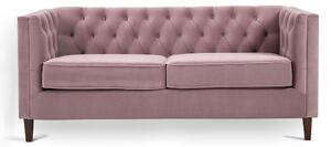 Eliza Velvet 2 Seater British Chesterfield Sofa, Traditional Upholstered Button Tuft Tuxedo Settee Couch | Roseland Furniture