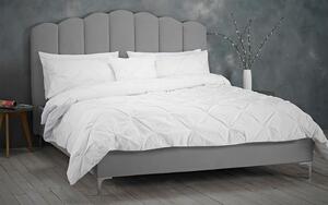 LPD Willow Silver Velvet Bed Frame, Double