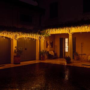 5m 190 LED Twinkly Smart App Controlled Icicle Lights Gold Edition
