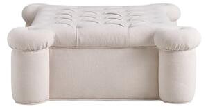 Quatrefoil Ottoman, Stool, Light Neutral - Andrew Martin Linen